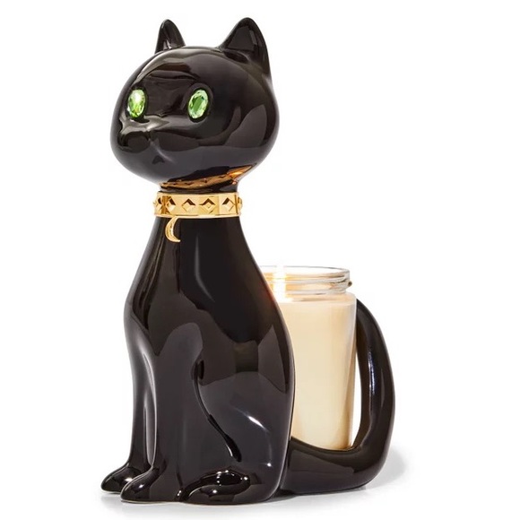 Bath And Body Works Black Cat Candle Holder